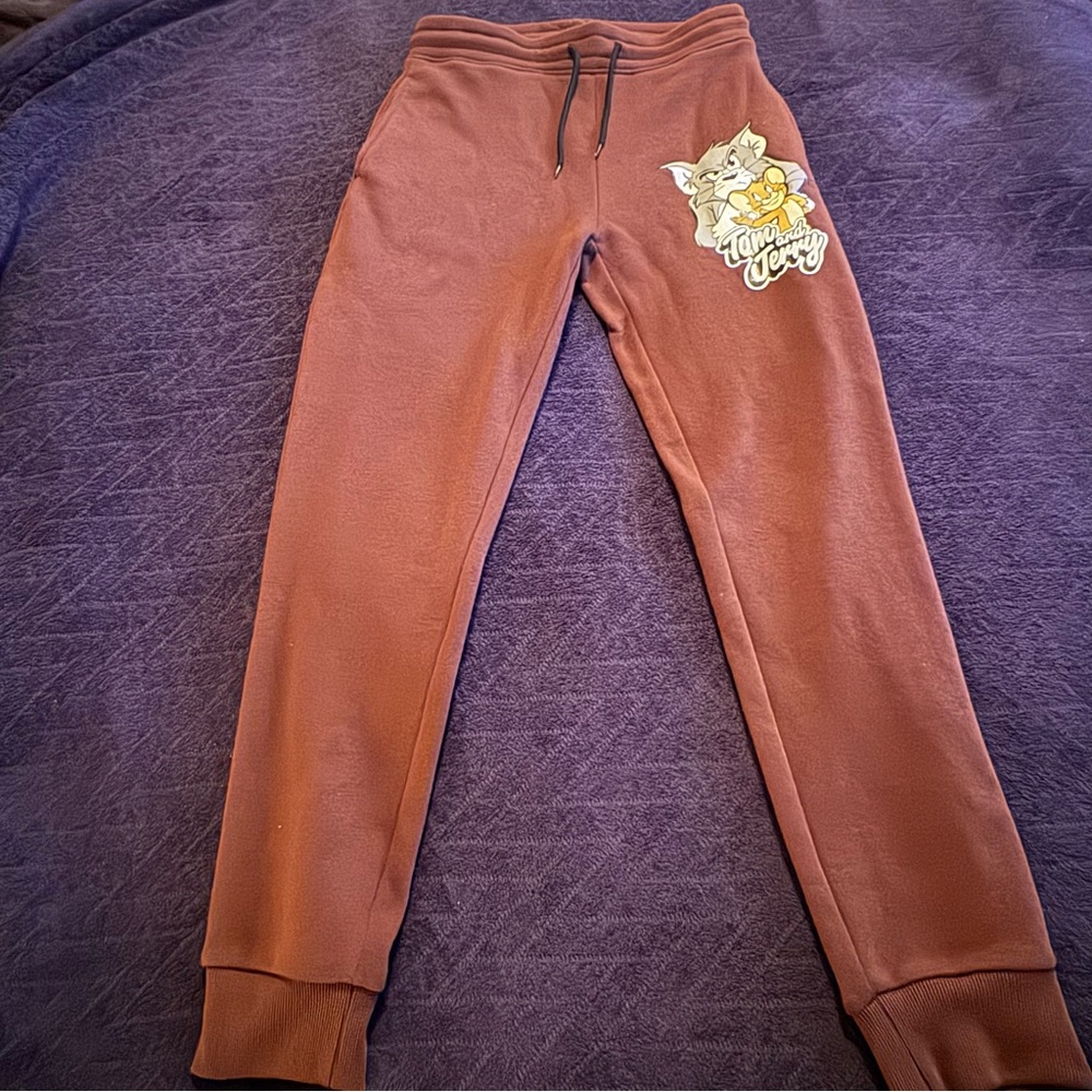 South Pole Brown Joggers with Tom & Jerry Logo